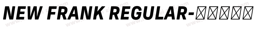 NEW FRANK REGULAR字体转换